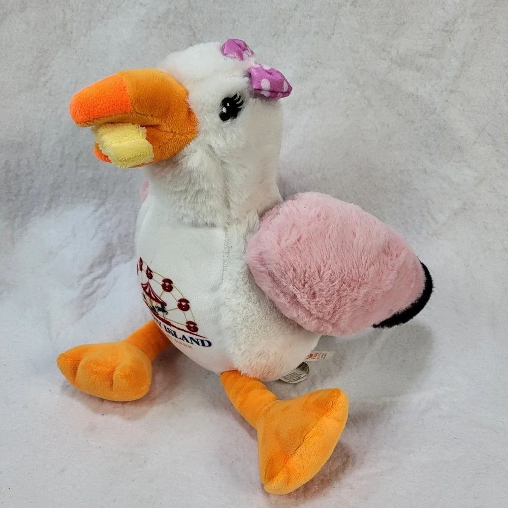 Fantasy Island Amusement Park Sunny the Seagull Fries Plush Pink Wings 11